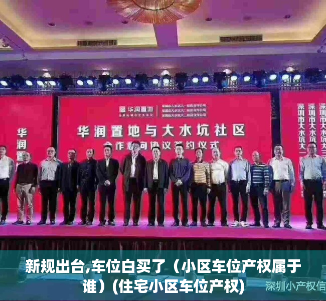 新规出台,车位白买了（小区车位产权属于谁）(住宅小区车位产权)