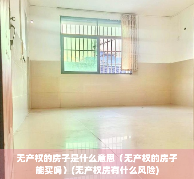 无产权的房子是什么意思（无产权的房子能买吗）(无产权房有什么风险)