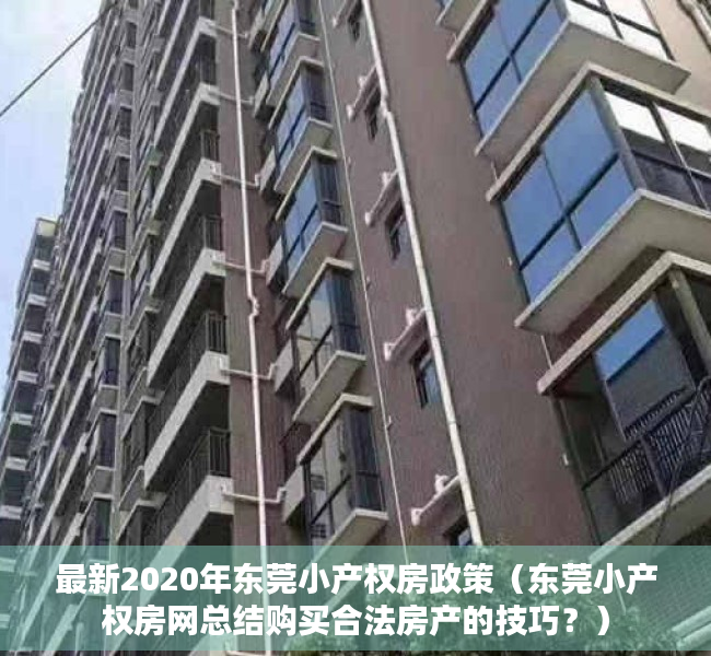最新2020年东莞小产权房政策（东莞小产权房网总结购买合法房产的技巧？）
