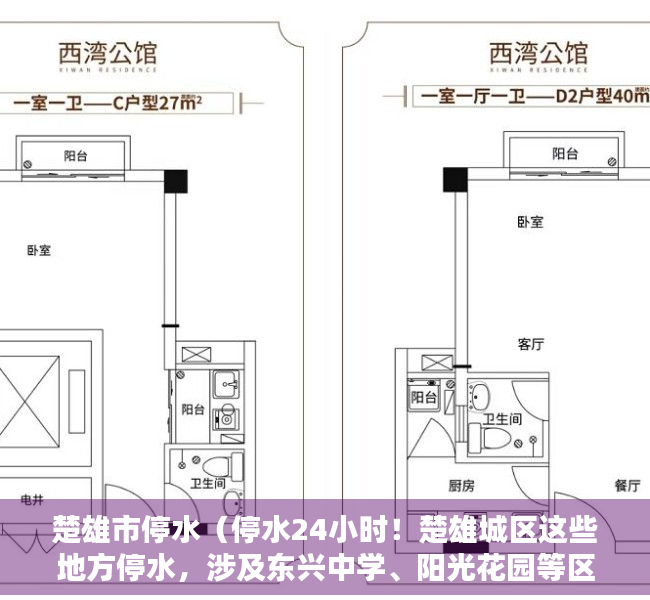 楚雄市停水（停水24小时！楚雄城区这些地方停水，涉及东兴中学、阳光花园等区域）