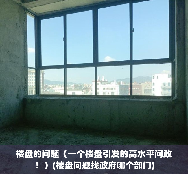 楼盘的问题（一个楼盘引发的高水平问政！）(楼盘问题找政府哪个部门)
