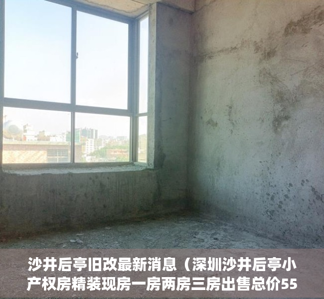 沙井后亭旧改最新消息（深圳沙井后亭小产权房精装现房一房两房三房出售总价55万套起）