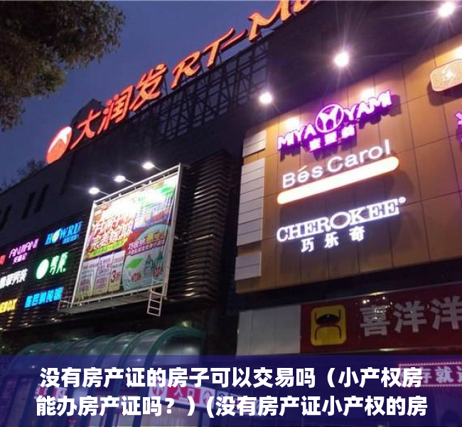 没有房产证的房子可以交易吗（小产权房能办房产证吗？）(没有房产证小产权的房子能买吗)