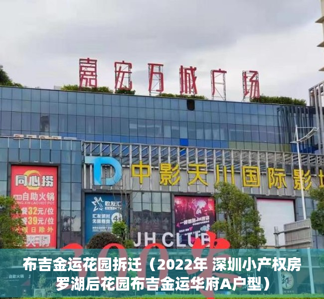布吉金运花园拆迁（2022年 深圳小产权房罗湖后花园布吉金运华府A户型）