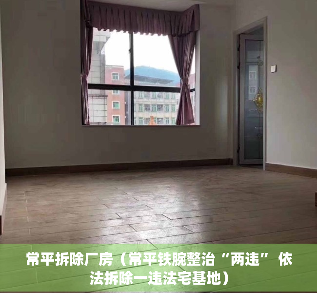 常平拆除厂房（常平铁腕整治“两违” 依法拆除一违法宅基地）
