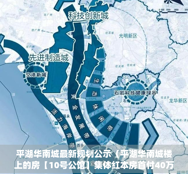 平湖华南城最新规划公示（平湖华南城楼上的房【10号公馆】集体红本房首付40万买两房，2700户大型花园购物体，带空中花园，地下停车场、带天然气管道、自带泳池体育馆）