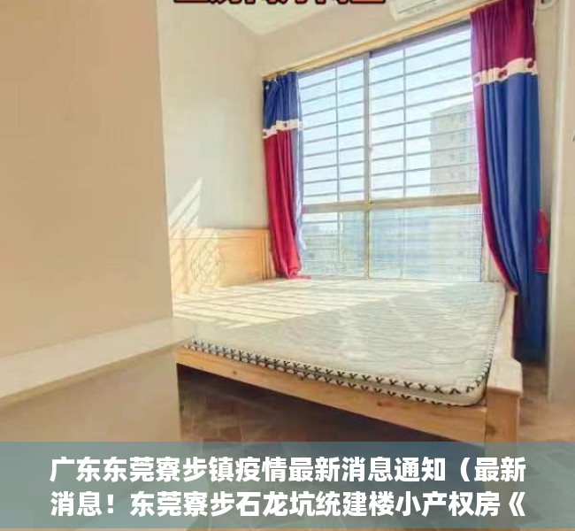 广东东莞寮步镇疫情最新消息通知（最新消息！东莞寮步石龙坑统建楼小产权房《寮步花园》三房415万一套出售，可分期，利息49厘，松山湖CBD万象汇500米楼盘）