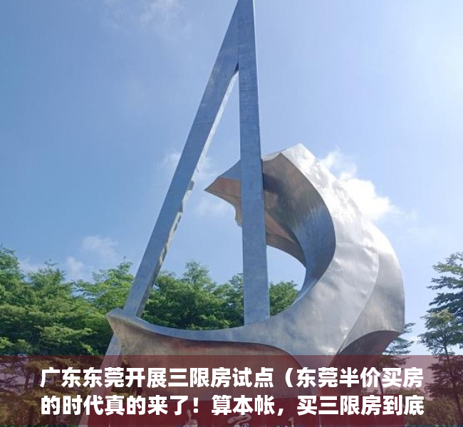广东东莞开展三限房试点（东莞半价买房的时代真的来了！算本帐，买三限房到底值不值？）