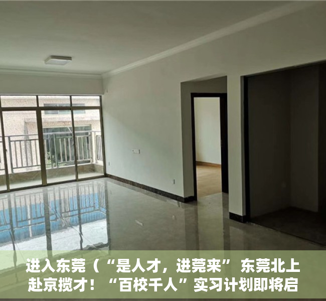 进入东莞（“是人才，进莞来” 东莞北上赴京揽才！“百校千人”实习计划即将启动）
