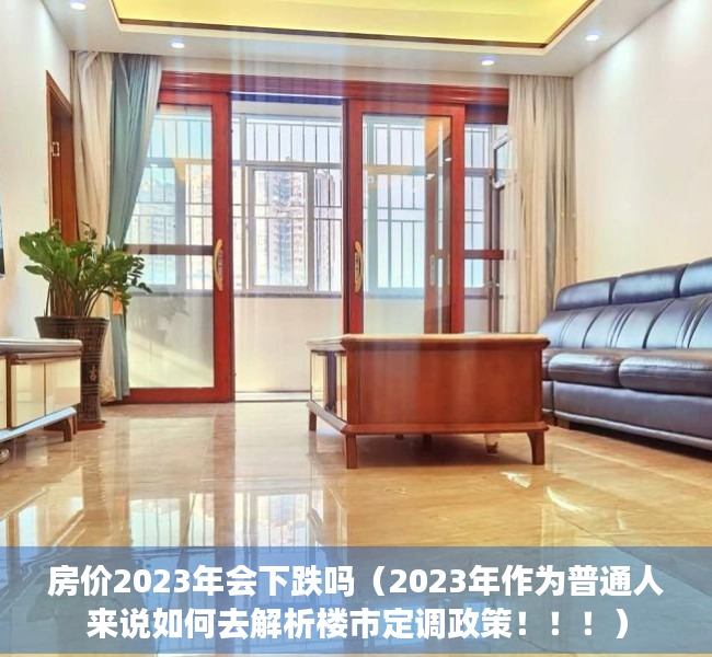 房价2023年会下跌吗（2023年作为普通人来说如何去解析楼市定调政策！！！）