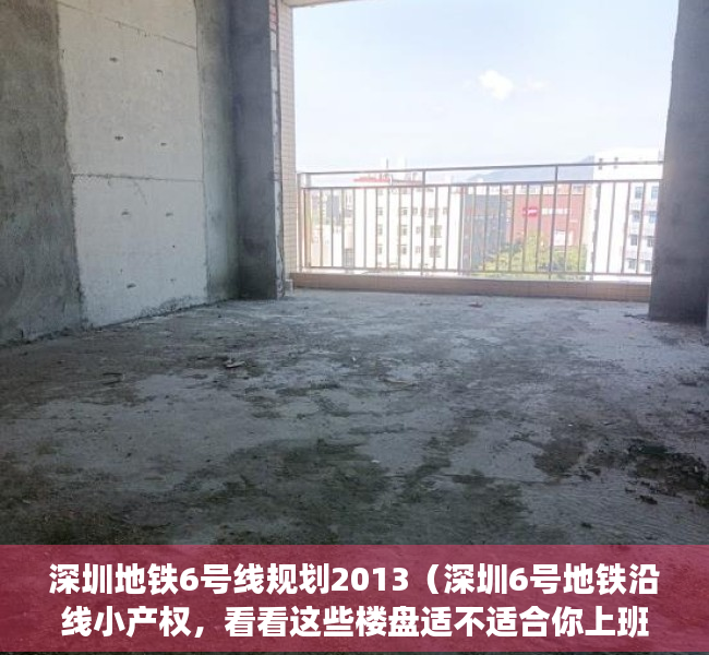深圳地铁6号线规划2013（深圳6号地铁沿线小产权，看看这些楼盘适不适合你上班自住）
