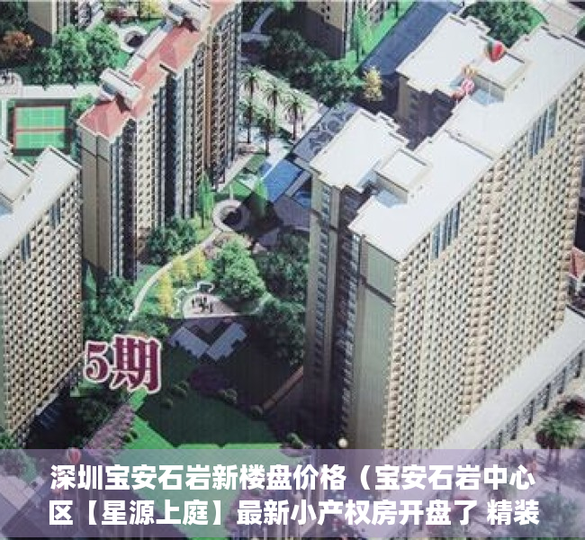 深圳宝安石岩新楼盘价格（宝安石岩中心区【星源上庭】最新小产权房开盘了 精装大三房668万套起）