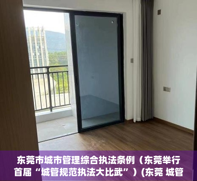 东莞市城市管理综合执法条例（东莞举行首届“城管规范执法大比武”）(东莞 城管)