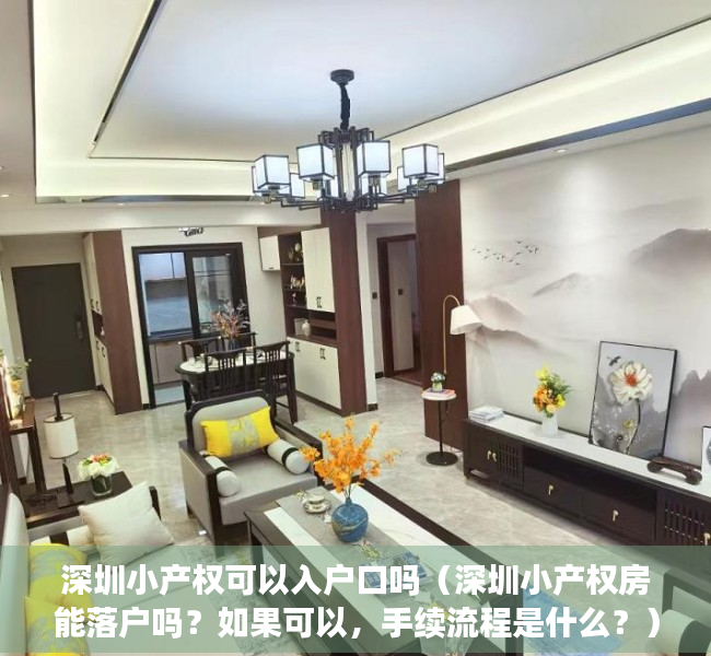 深圳小产权可以入户口吗（深圳小产权房能落户吗？如果可以，手续流程是什么？）