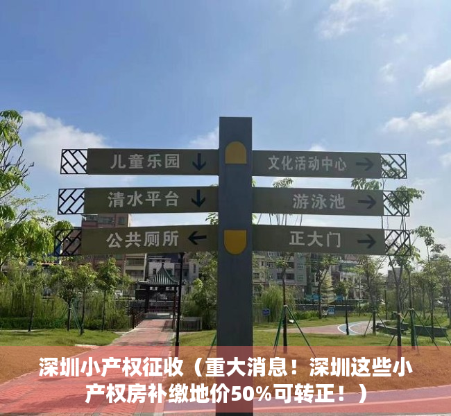 深圳小产权征收（重大消息！深圳这些小产权房补缴地价50%可转正！）