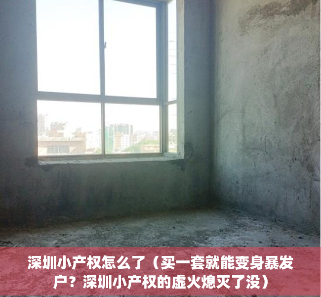 深圳小产权怎么了（买一套就能变身暴发户？深圳小产权的虚火熄灭了没）