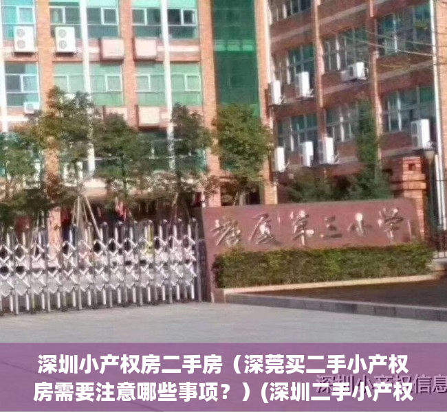 深圳小产权房二手房（深莞买二手小产权房需要注意哪些事项？）(深圳二手小产权房交易流程)