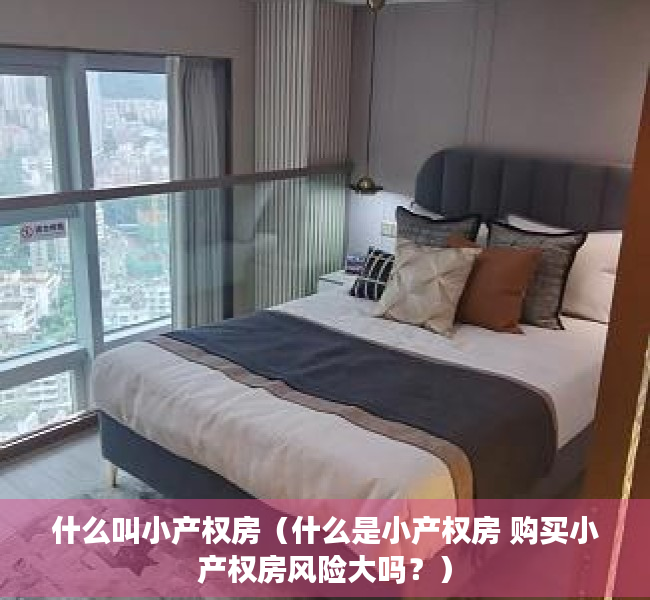 什么叫小产权房（什么是小产权房 购买小产权房风险大吗？）