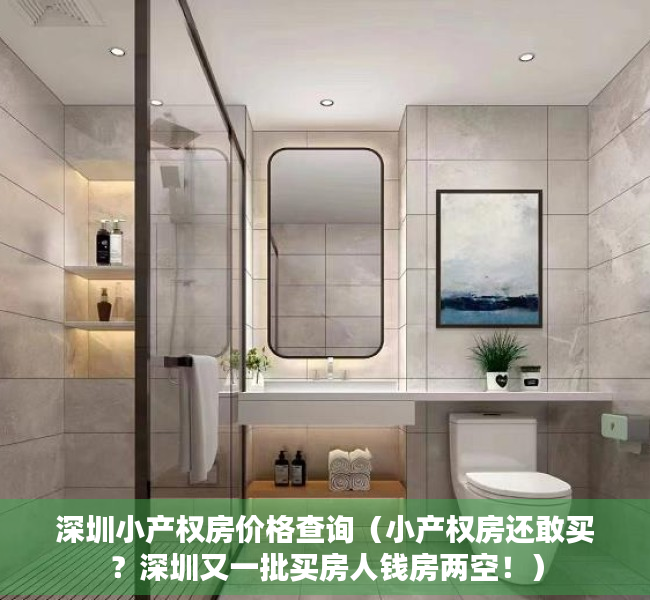 深圳小产权房价格查询（小产权房还敢买？深圳又一批买房人钱房两空！）