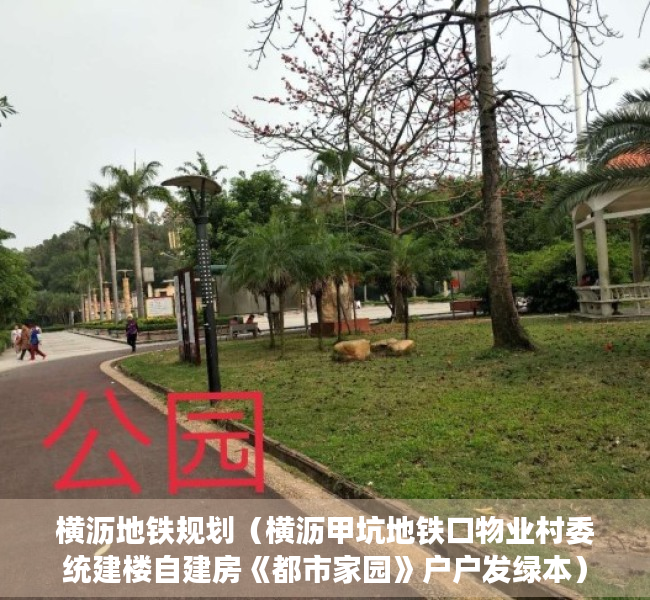 横沥地铁规划（横沥甲坑地铁口物业村委统建楼自建房《都市家园》户户发绿本）
