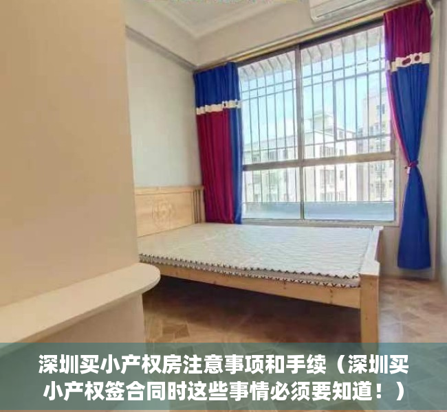 深圳买小产权房注意事项和手续（深圳买小产权签合同时这些事情必须要知道！）
