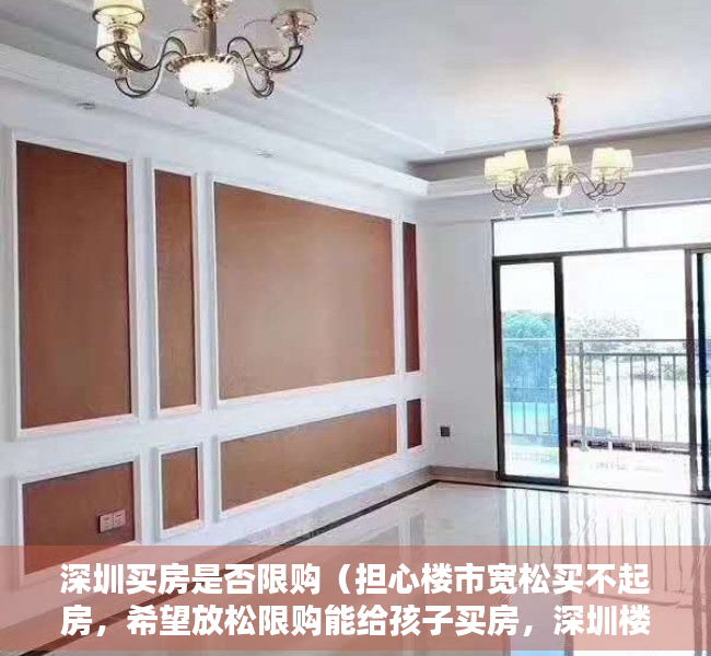 深圳买房是否限购（担心楼市宽松买不起房，希望放松限购能给孩子买房，深圳楼市政策松还是不松？）