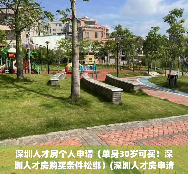 深圳人才房个人申请（单身30岁可买！深圳人才房购买条件松绑）(深圳人才房申请条件 单身)