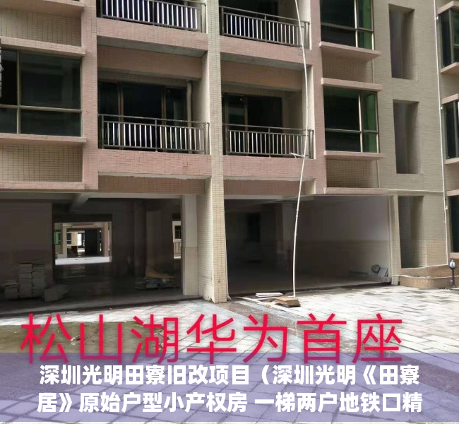深圳光明田寮旧改项目（深圳光明《田寮居》原始户型小产权房 一梯两户地铁口精装三房598W起）