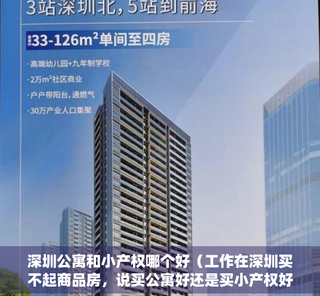 深圳公寓和小产权哪个好（工作在深圳买不起商品房，说买公寓好还是买小产权好，）
