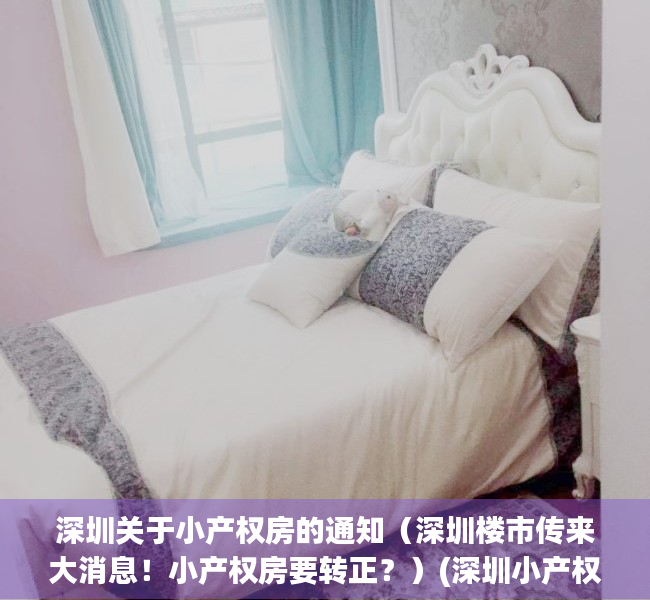深圳关于小产权房的通知（深圳楼市传来大消息！小产权房要转正？）(深圳小产权房最新政策2019收归国有)