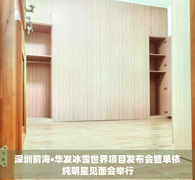 深圳前海•华发冰雪世界项目发布会暨单依纯明星见面会举行