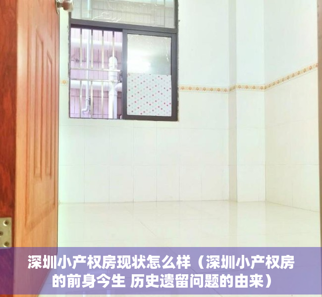 深圳小产权房现状怎么样（深圳小产权房的前身今生 历史遗留问题的由来）