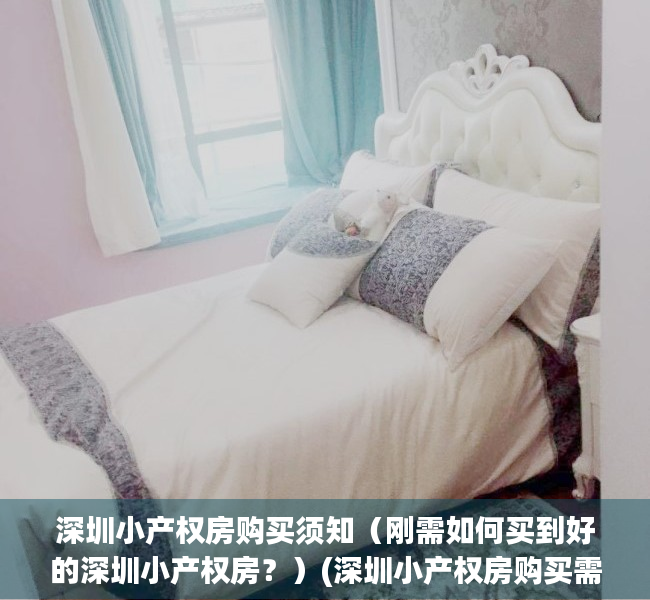 深圳小产权房购买须知（刚需如何买到好的深圳小产权房？）(深圳小产权房购买需要哪些流程)