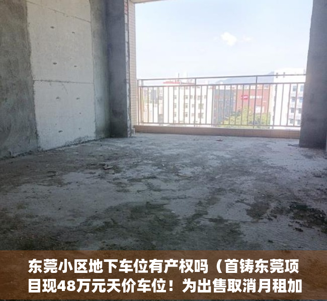 东莞小区地下车位有产权吗（首铸东莞项目现48万元天价车位！为出售取消月租加装地锁，业主气愤维权）