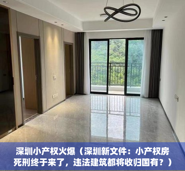 深圳小产权火爆（深圳新文件：小产权房死刑终于来了，违法建筑都将收归国有？）