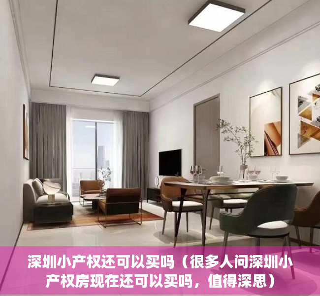深圳小产权还可以买吗（很多人问深圳小产权房现在还可以买吗，值得深思）