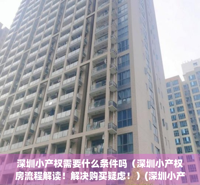 深圳小产权需要什么条件吗（深圳小产权房流程解读！解决购买疑虑！）(深圳小产权房都有什么手续)