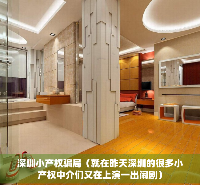 深圳小产权骗局（就在昨天深圳的很多小产权中介们又在上演一出闹剧）