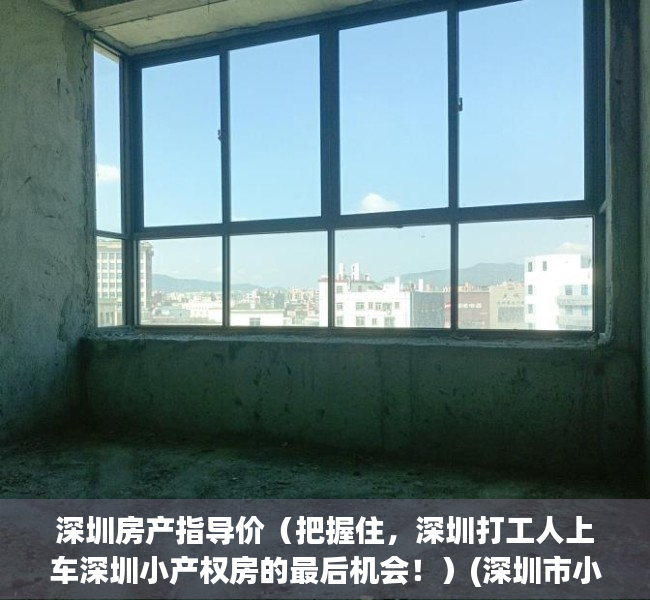 深圳房产指导价（把握住，深圳打工人上车深圳小产权房的最后机会！）(深圳市小产权房价格)
