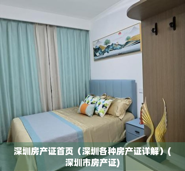 深圳房产证首页（深圳各种房产证详解）(深圳市房产证)