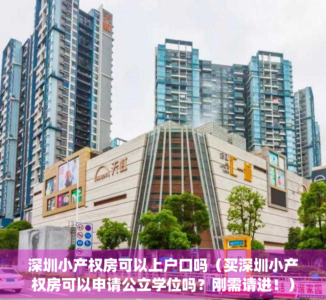 深圳小产权房可以上户口吗（买深圳小产权房可以申请公立学位吗？刚需请进！）