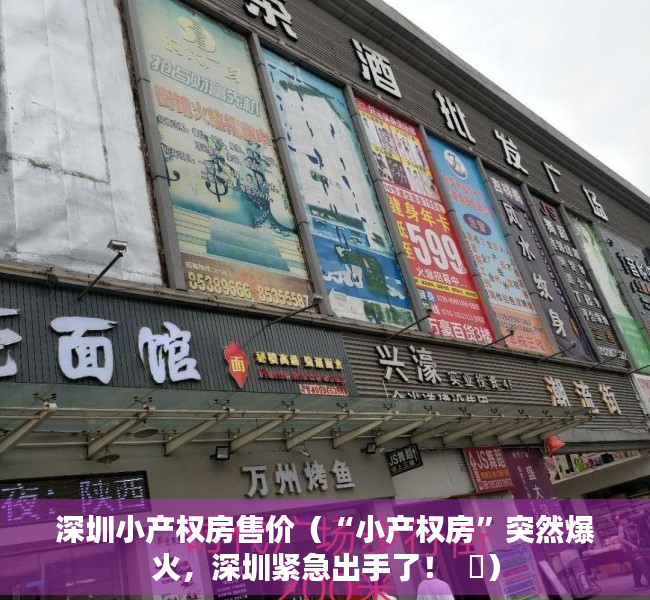 深圳小产权房售价（“小产权房”突然爆火，深圳紧急出手了！  ​）