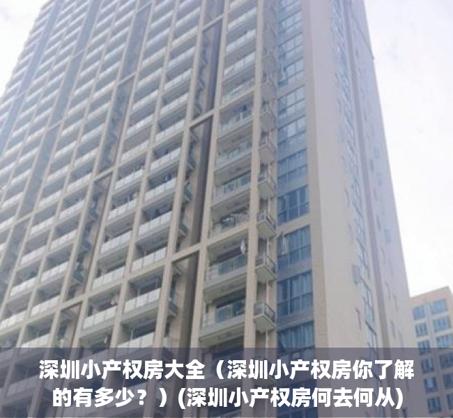 深圳小产权房大全（深圳小产权房你了解的有多少？）(深圳小产权房何去何从)