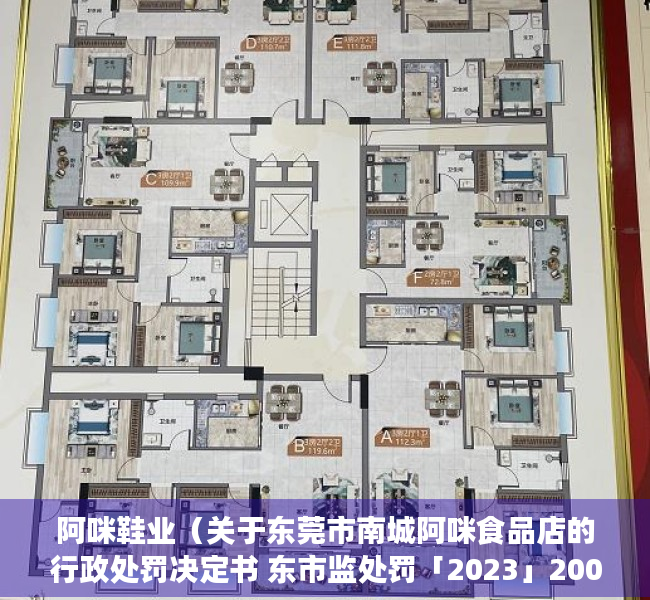 阿咪鞋业（关于东莞市南城阿咪食品店的行政处罚决定书 东市监处罚「2023」2003080301号）