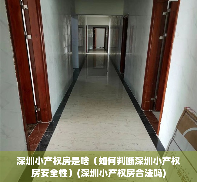 深圳小产权房是啥（如何判断深圳小产权房安全性）(深圳小产权房合法吗)