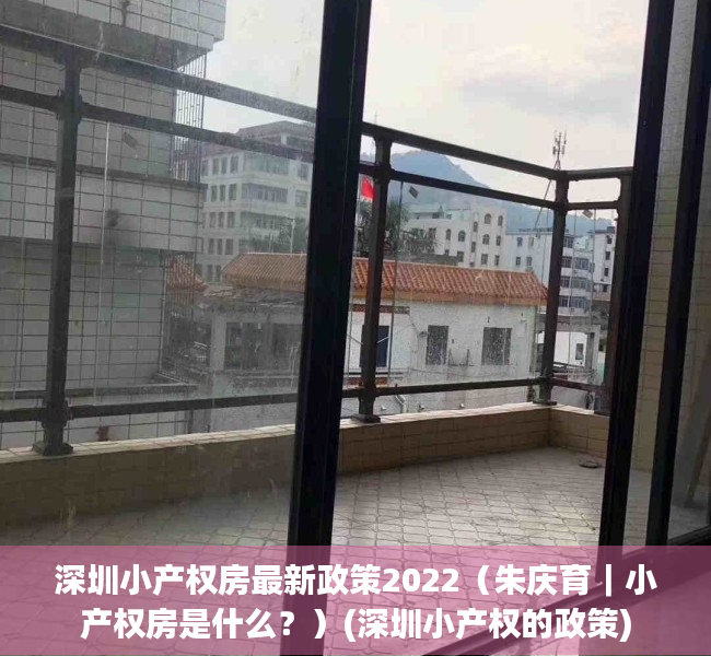 深圳小产权房最新政策2022（朱庆育｜小产权房是什么？）(深圳小产权的政策)