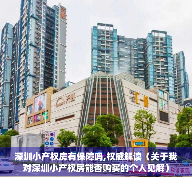 深圳小产权房有保障吗,权威解读（关于我对深圳小产权房能否购买的个人见解）