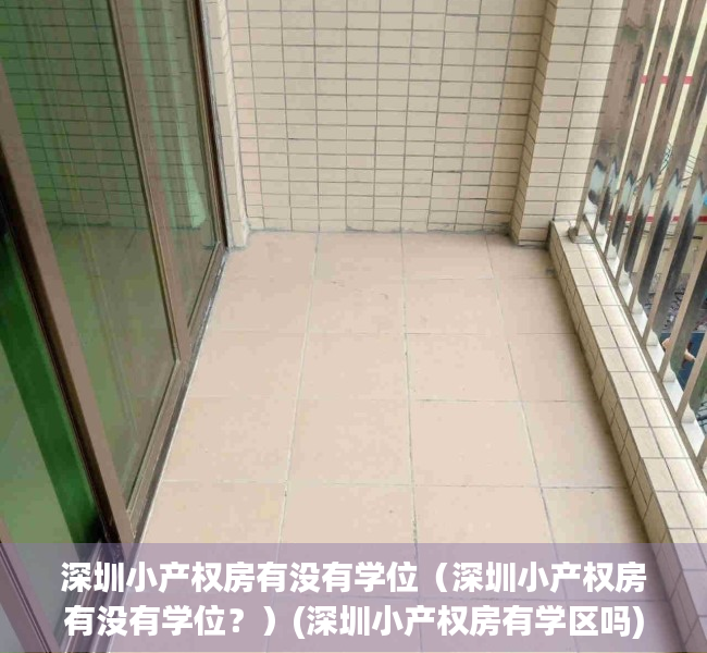 深圳小产权房有没有学位（深圳小产权房有没有学位？）(深圳小产权房有学区吗)