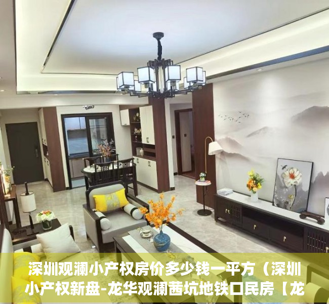 深圳观澜小产权房价多少钱一平方（深圳小产权新盘-龙华观澜茜坑地铁口民房【龙华特价1号】真正的原始户型小产权房，全部2房，一梯三户精装修，带天燃气管道，独立大阳台）