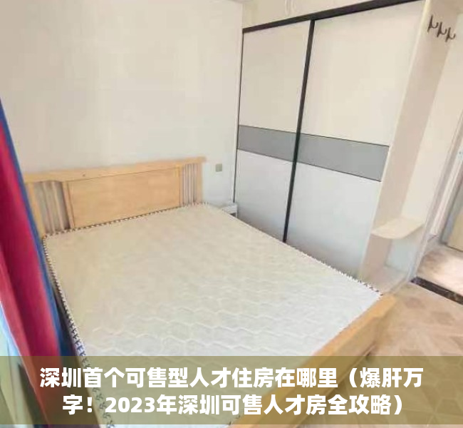 深圳首个可售型人才住房在哪里（爆肝万字！2023年深圳可售人才房全攻略）